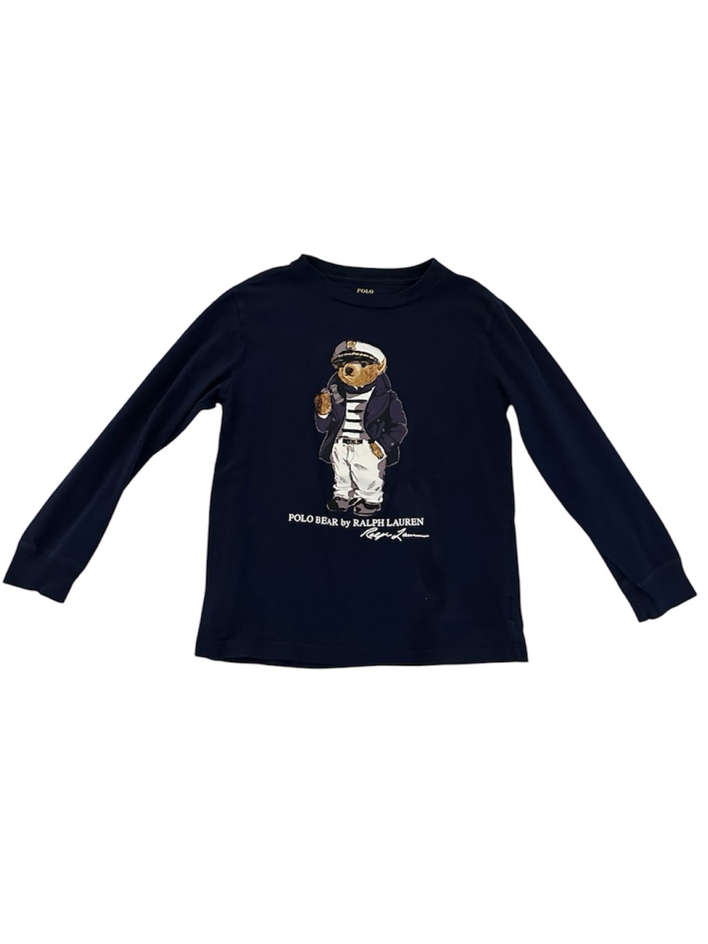 Polo by Ralph Lauren Polo Bear Navy Long Sleeve Tee
